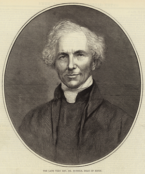 The Late Very Reverend Dr McNeile, Dean of Ripon (engraving)