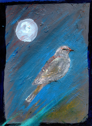 Moon Bird, 2016 (painting)