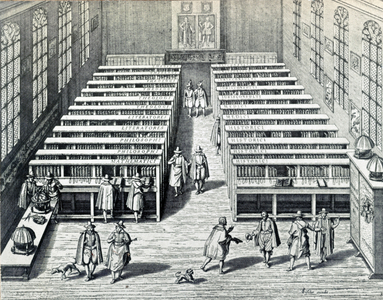 Interior of Leiden University library