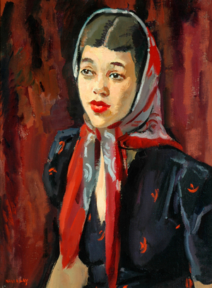 Myrtle (recto) (oil on canvas)