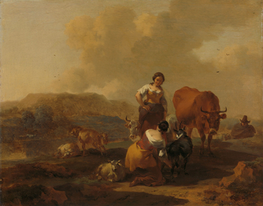 Italian Landscape, 1655-1683 (oil on panel)