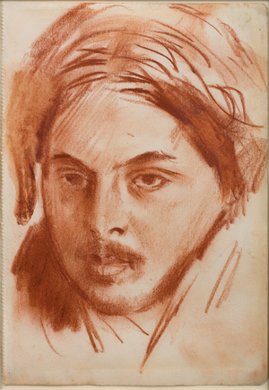 Portrait of Percy Wyndham Lewis, c. 1905 (red chalk on paper)