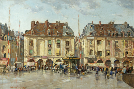 Dieppe, August 1939 (oil on canvas)