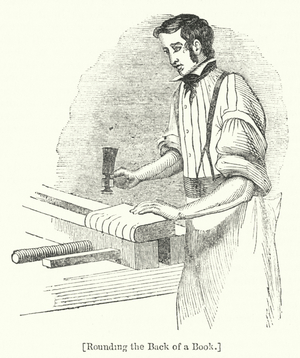 Rounding the Back of a Book (engraving)