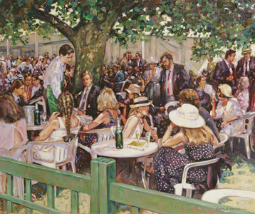 Champagne at Henley (oil on canvas)