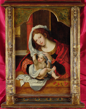 Madonna of the Cherries (oil on panel)