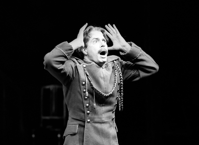 Royal Shakespeare Company in 'Les Miserables' by Alain Boublil & Claude-Michel Schönberg (b/w photo)