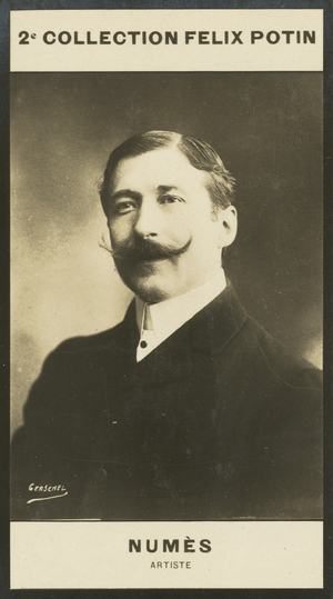 Armand Numes, Artiste, 1857 (b/w photo)