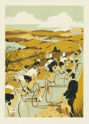 Tour de Yorkshire, 2017 (screen print)