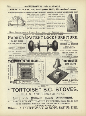 Page from The Architect's, Surveyor's and Engineer's Compendium 1892 (engraving)