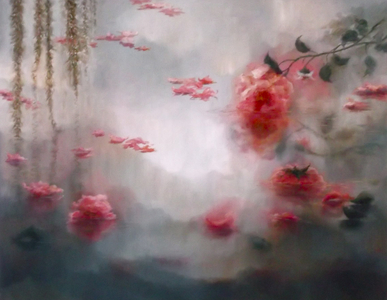 From Above, 2011 (oil on canvas) Roses