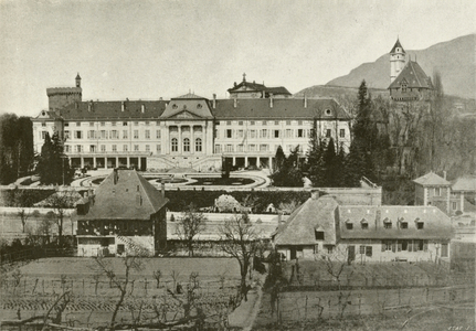 Chambery, Ancien Chateau et Prefecture (b/w photo)