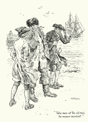 Illustration for Kidnapped by Robert Louis Stevenson (litho)
