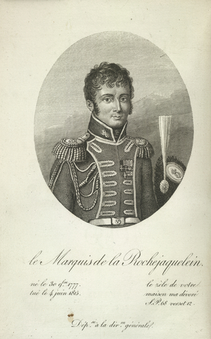 Louis, Comte de la Rochejaquelein (1777-1815). Royalist soldier. Killed in a skirmish with Napoleon's troops. Portrait.
