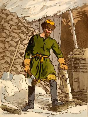 Dvornik, 1804 (colour litho) 