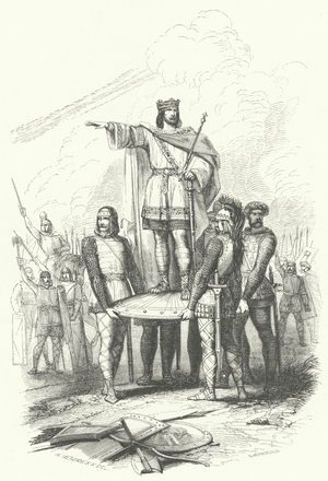 Election of a Frankish king (engraving)