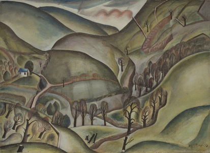 Capel landscape, 1925 (w/c & gouache)