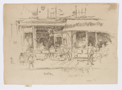 Nut Shop, St James's Place, Houndsditch, c.1886-88 (etching; ink on paper)