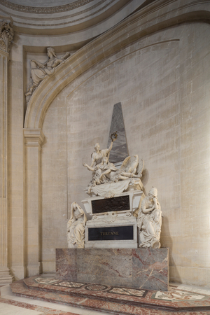 Chapel of the Virgin, tomb of Turenne, dome of the Invalides (1670), Paris (photography)