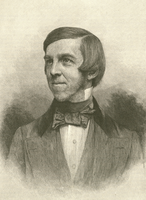 Portrait of Sr. Oliver Wendell Holmes. 19th century (drawing)