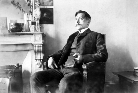 Maurice Maeterlinck (b/w photo)