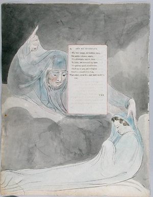 'Ode to Adversity', design 40 from 'The Poems of Thomas Gray', 1797-98 (w/c with pen & black ink on paper)
