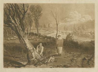 Hedging and Ditching, c.1860 (etching)