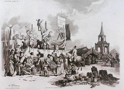 Country Fair, from 'Microcosm, Vol.II', engraved by J. Hill, c.1806 (litho)