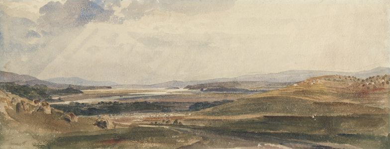 Harvest Time, Cumberland (w/c over graphite on paper)