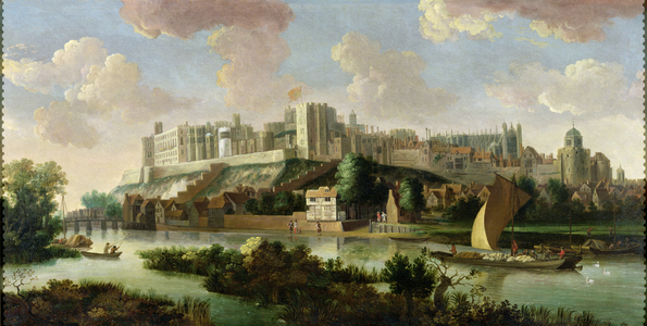 Windsor Castle seen from the Thames, c.1700 (oil on canvas)