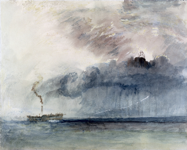 Steamboat in a Storm, c.1841 (watercolour & pencil on paper)