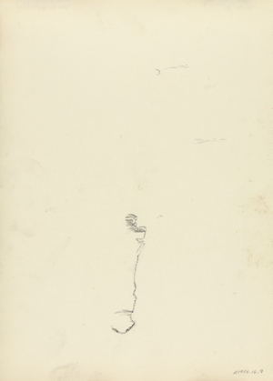 Study, for the Cave of the Golden Calf (graphite) (see 265077 for recto)