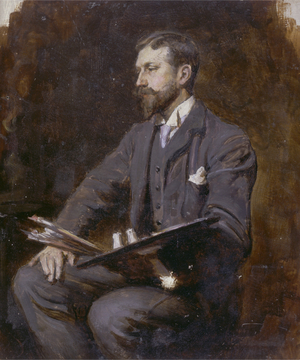 Possible self portrait, c.1890-1900 (oil on panel)