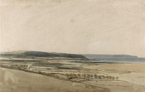 Estuary of the River Taw, Devon, c.1801 (watercolour over pencil on paper)