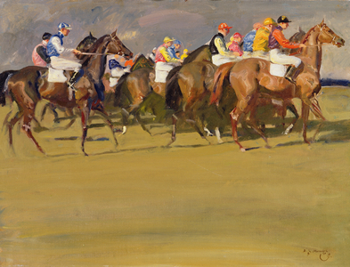 The Start, c.1950 (oil on canvas)