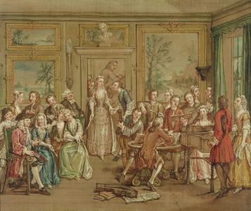 Musical Conversation, c.1760 (oil on canvas)