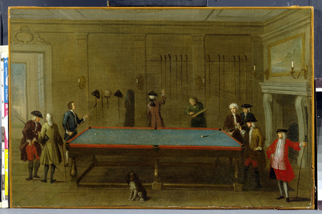 The Billiard Room ca 1725 (oil on canvas)