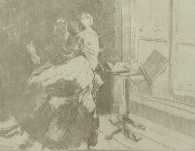 Femme de Lettres, 1915 (etching proof)