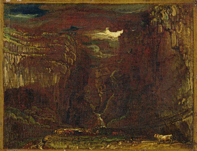 Sketch for 'Gordale Scar', c.1812 (oil on canvas) (see 6366)