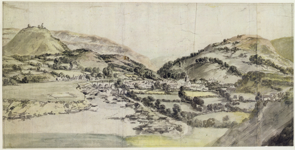 The Vale of Llangollen (w/c on paper)