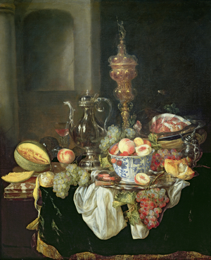 Still Life: Banquey Piece (oil on panel)