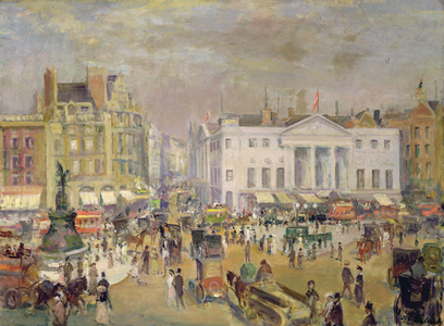 Piccadilly Circus, c.1908-9 (oil on canvas)