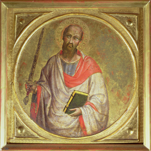 St. Paul the Apostle (temper on tooled gold ground)