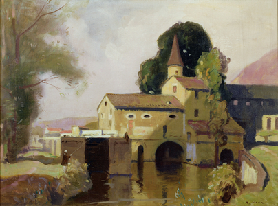 Moulin de Coty, Cahors, c.1924 (oil on canvas)