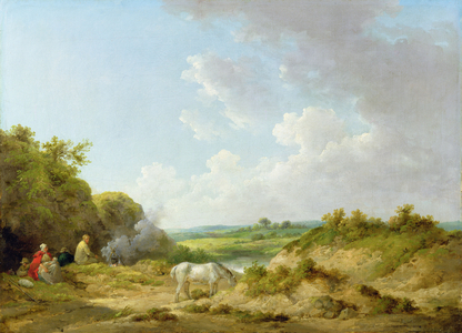 A Gypsy Encampment, 1788-98 (oil on canvas)