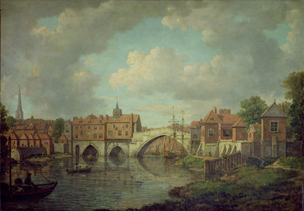Ouse Bridge, York, c.1764 (oil on canvas)