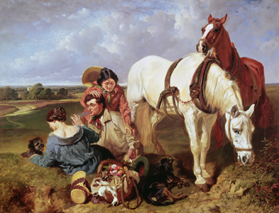 Barney, leave the girls alone, 1850 (oil on canvas)