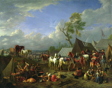 Military Encampment, c.1697 (oil on canvas)