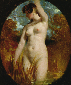 A Bather, 1838-48 (oil on millboard)