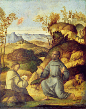 St. Francis Receiving the Stigmata (oil on panel)